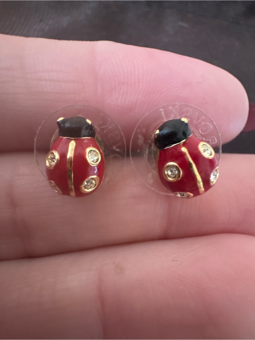 Swarovski LadyBug Studs